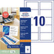 Visitekaartjes avery a4 200 g m² mat wit 25 vellen