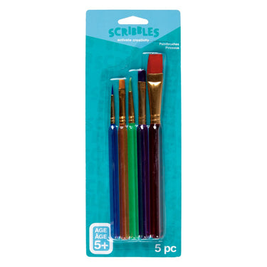 Scribbles • multi size fabric paintbrushes 5pcs