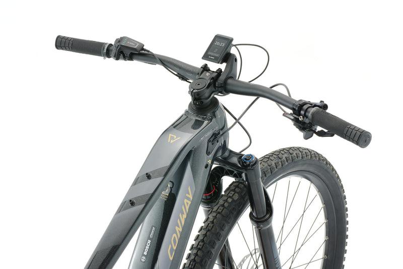 Afbeelding laden in galerijviewer, Conway elektrische mtb hardtail cairon s 8.0 mod. 22 ebike conw.cairon s 8.0 29 53 trap.11sp bl. gold
