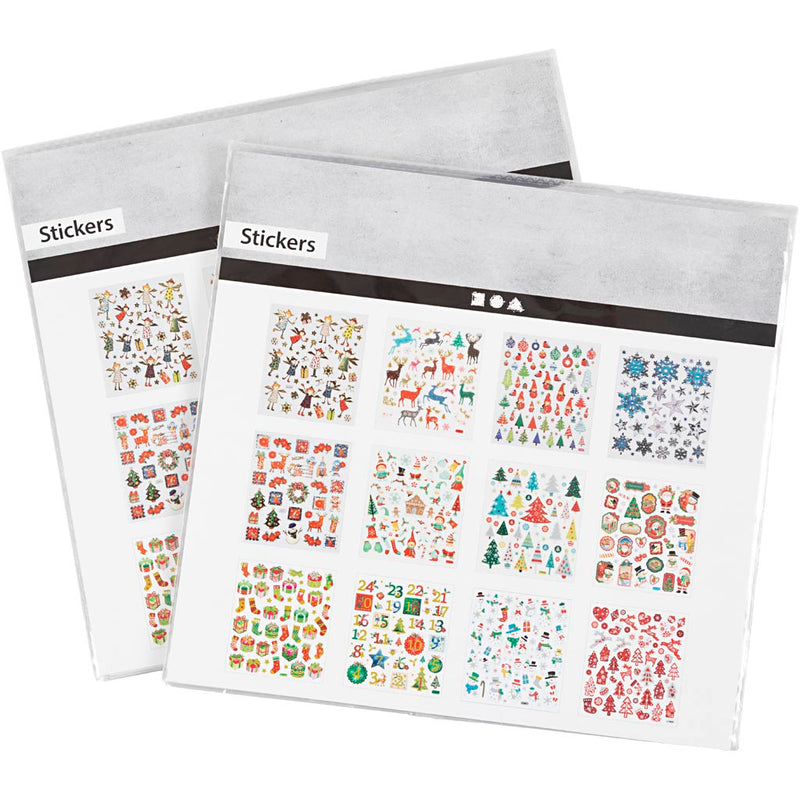 Afbeelding laden in galerijviewer, Https: www.cchobby.nl stickerboek-kerstmis-vel-15x16-5-cm-2x12-vel-1-doos
