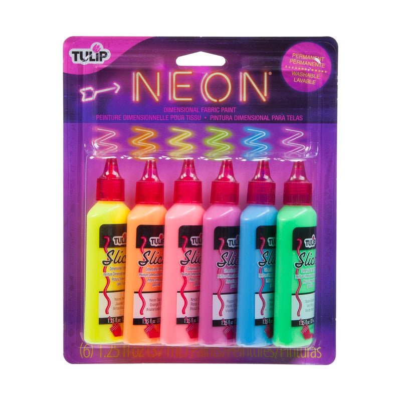 Afbeelding laden in galerijviewer, Tulip • 3d textielverf 37ml neon 6st.
