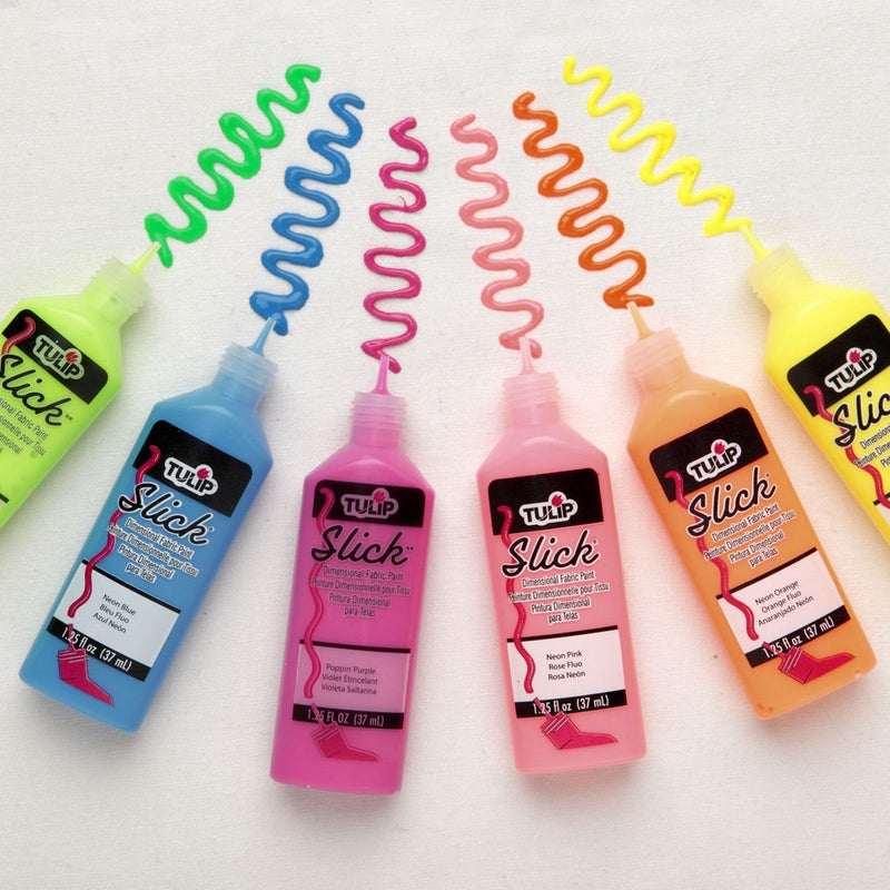 Afbeelding laden in galerijviewer, Tulip • 3d textielverf 37ml neon 6st.
