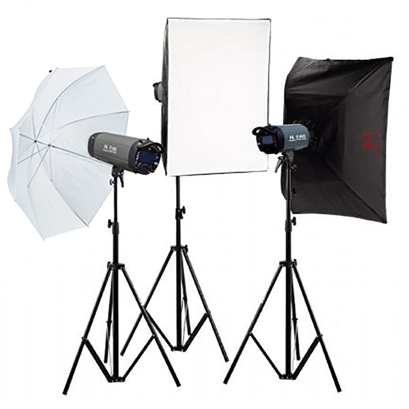 Afbeelding laden in galerijviewer, Falcon eyes studioflitsset tfk-3400l met lcd scherm
