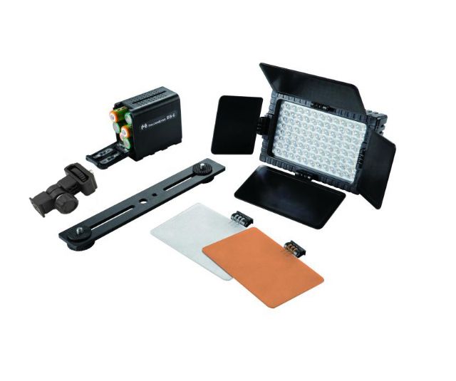 Afbeelding laden in galerijviewer, Falcon eyes led lamp set dimbaar dv-96v-k1 op batterij
