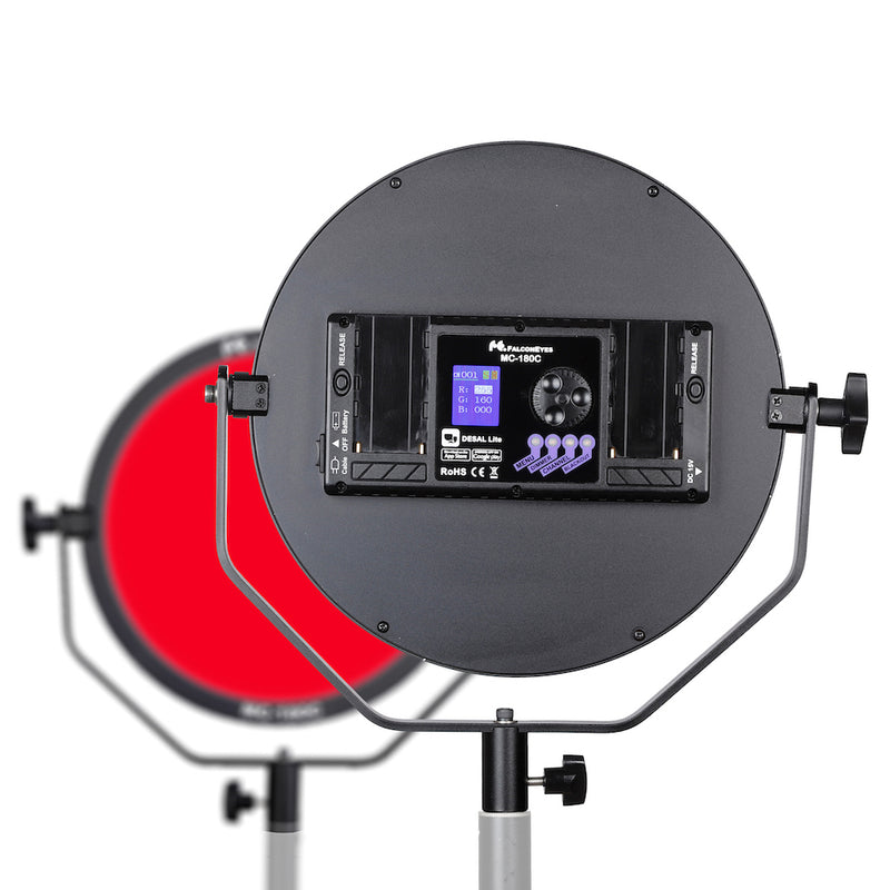 Afbeelding laden in galerijviewer, Falcon eyes rgb led lamp mc-180c
