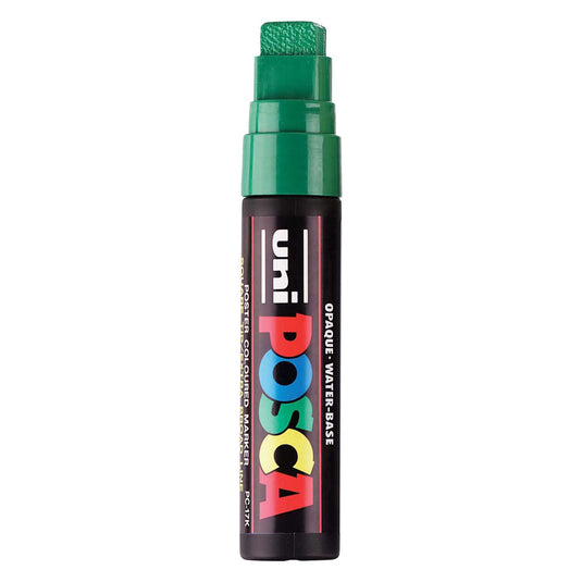 Posca uni verfmarker 17k groen - blokpunt 15mm