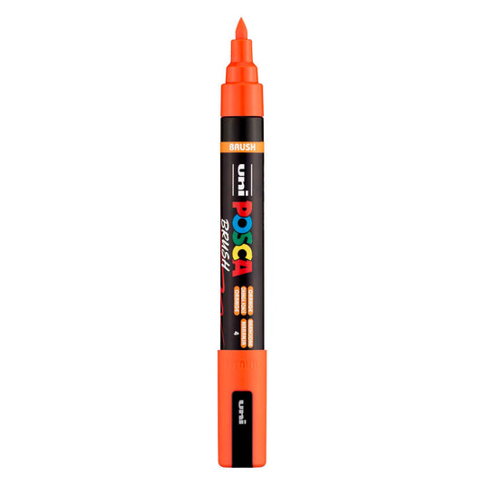 Uni posca brushmarker pc5br oranje - brushpunt 1-4 mm