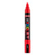 Uni posca brushmarker pc5br rood - brushpunt 1-4 mm