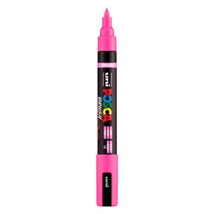 Uni posca brushmarker pc5br roze - brushpunt 1-4 mm
