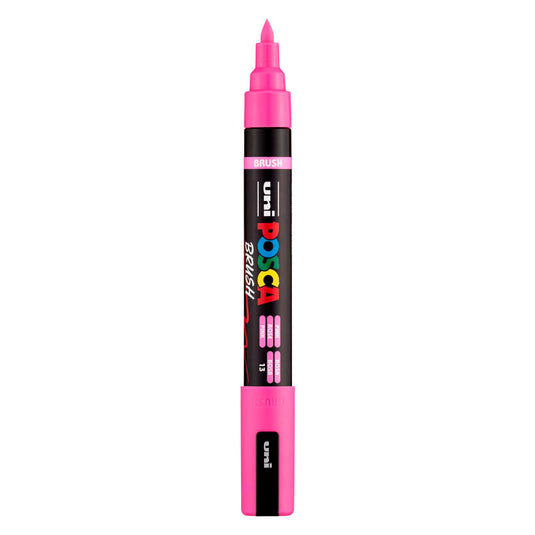Uni posca brushmarker pc5br roze - brushpunt 1-4 mm