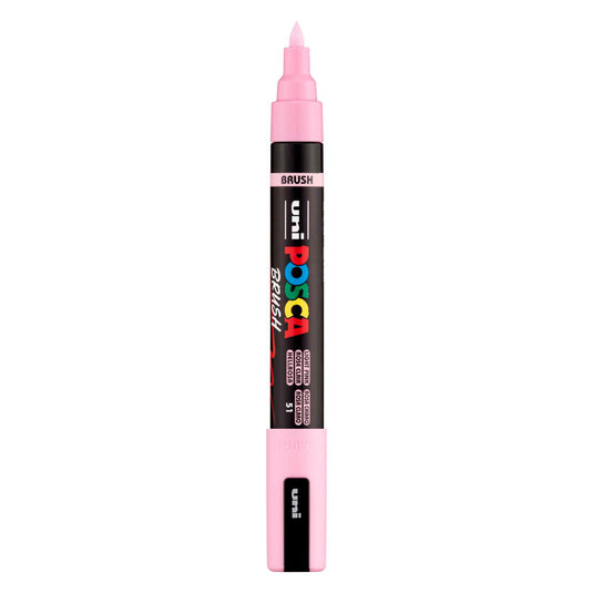 Uni posca brushmarker pc5br lichtroze - brushpunt 1-4 mm