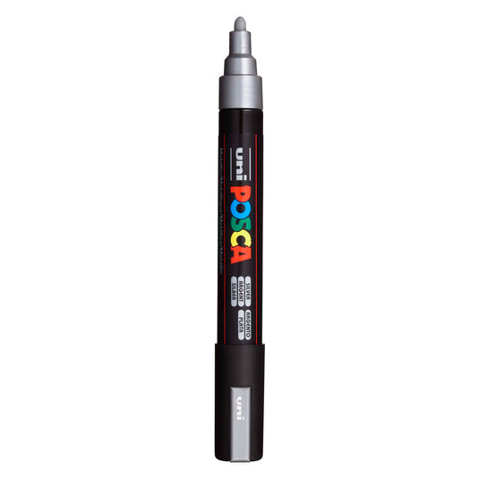 Uni posca verfmarker pc5m zilver - conische punt 2,5 mm