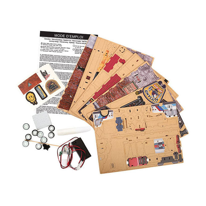 Afbeelding laden in galerijviewer, Graine creative graine 3d scene garage book nook modelbouwpakket
