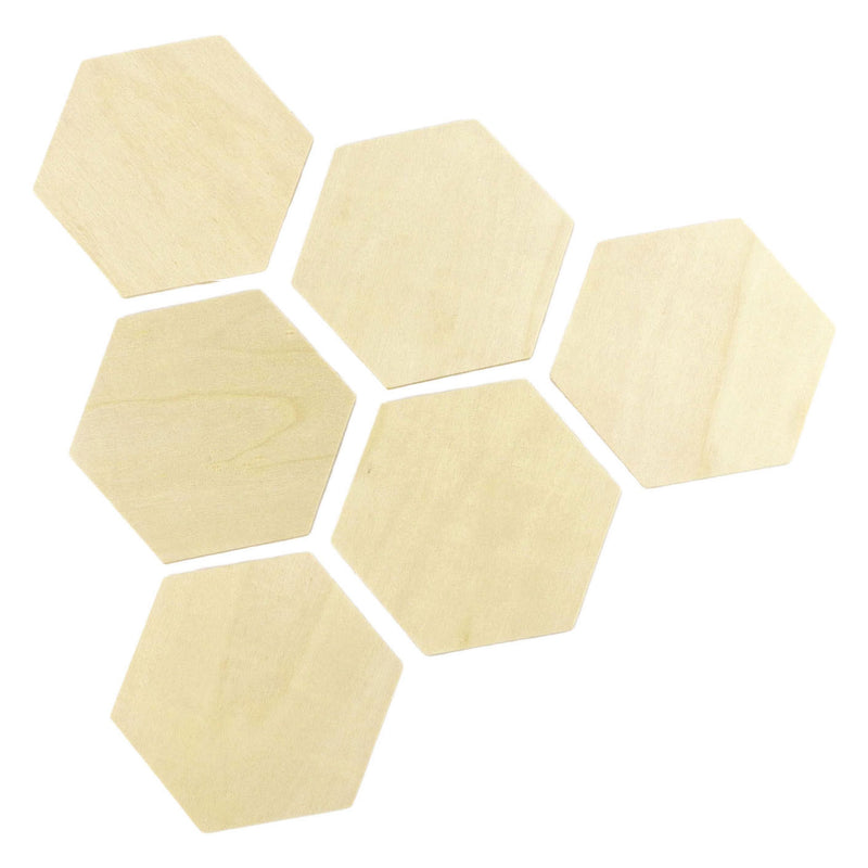 Afbeelding laden in galerijviewer, Graine creative graine houten hexagon vormen - 6st.
