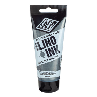 Essdee lino inkt - metallic zilver 100 ml