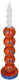 Hd collection kaarsenhouder smiley polyresin 9x9x26.5cm