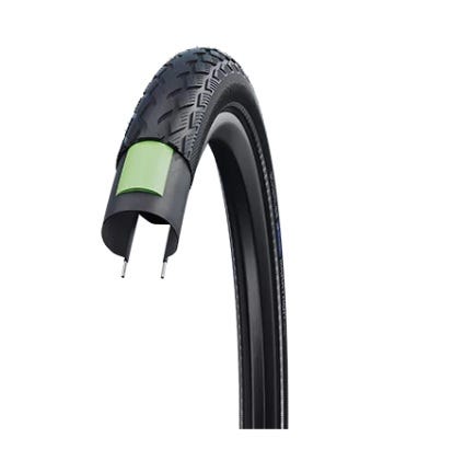 Afbeelding laden in galerijviewer, Schwalbe Buitenband Green Marathon GreenGuard 28x1 5 8x1 3 8 (37-622) zwart
