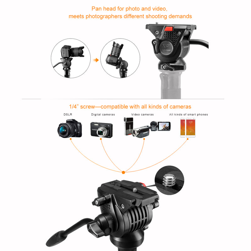 Afbeelding laden in galerijviewer, Nest video monopod nt-329m h145 cm
