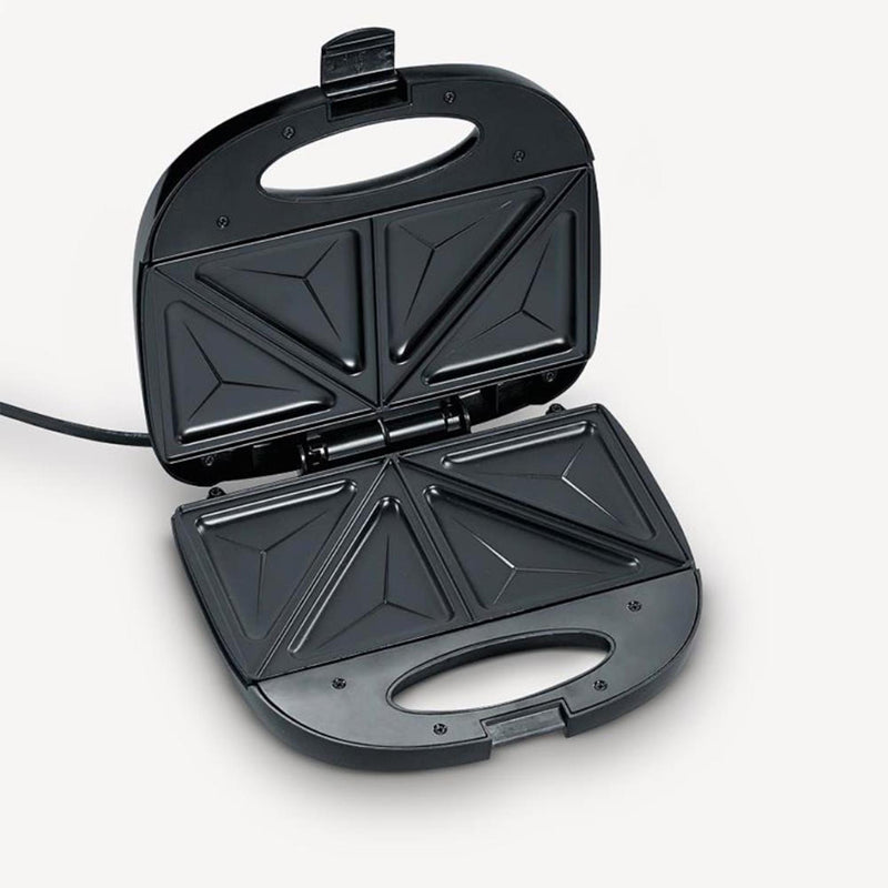 Afbeelding laden in galerijviewer, Severin tosti apparaat sandwichtoaster 600w geborsteld rvs-zwart

