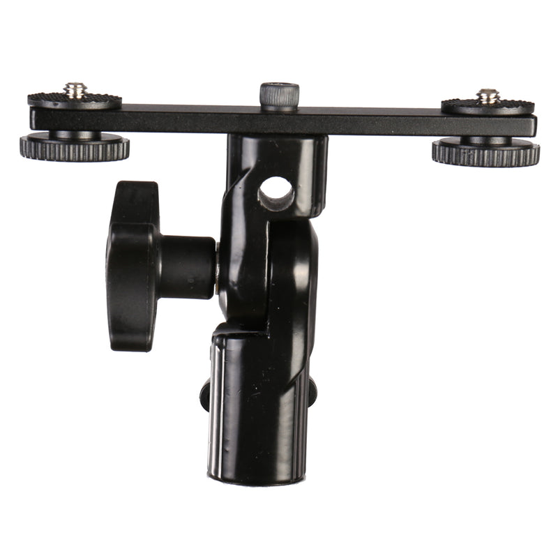 Afbeelding laden in galerijviewer, Falcon eyes twin mount tilting bracket + 2 x flitsschoen cld-14a
