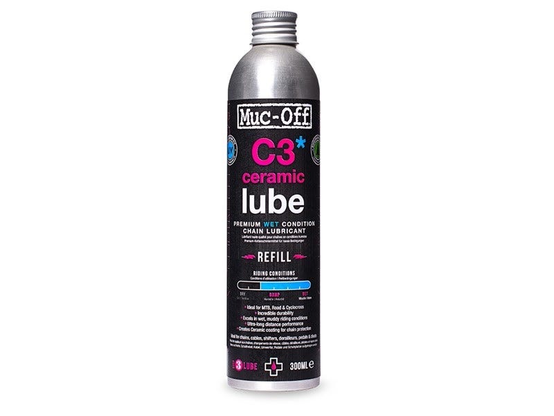 Afbeelding laden in galerijviewer, Muc-off fietsonderhoud c3 wet ceramic lube 300ml navulverpakking - 299018

