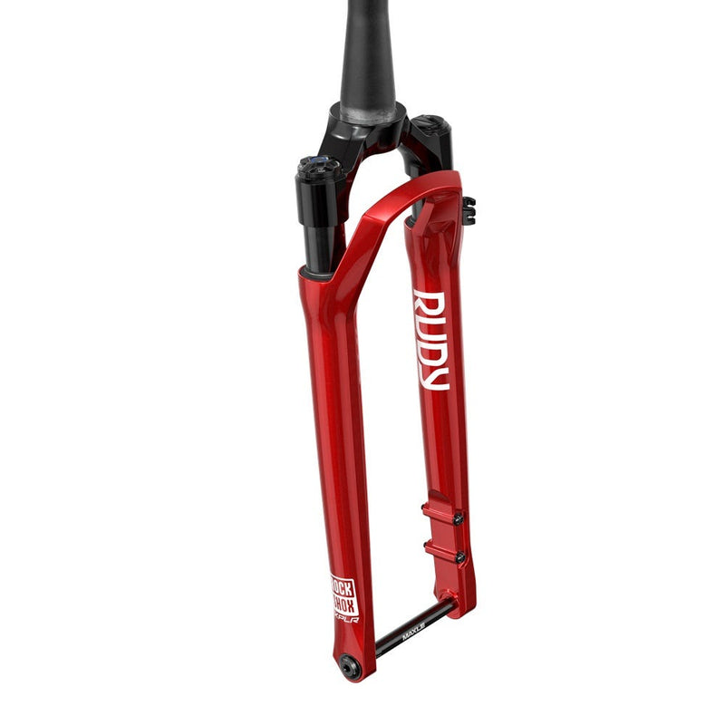 Afbeelding laden in galerijviewer, Rockshox voorvork rudy ultimate race day 2 700c 12x100 30mm electric red 45 offset
