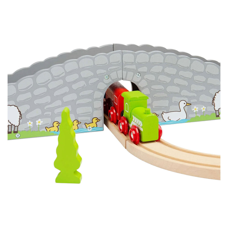 Afbeelding laden in galerijviewer, Bigjigs houten rails - boerderijbrug
