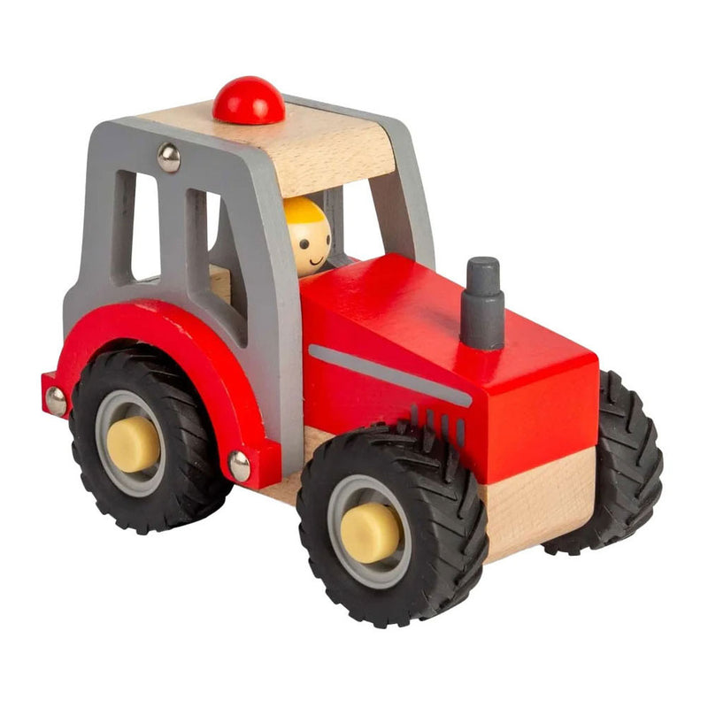 Afbeelding laden in galerijviewer, Bigjigs houten rode tractor
