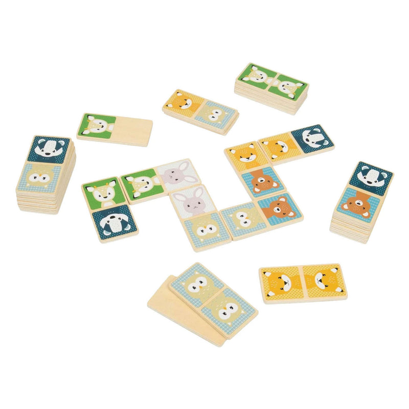 Afbeelding laden in galerijviewer, Bigjigs houten domino wilde dieren

