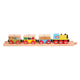 Bigjigs houten groenten en fruit trein - 6dlg.