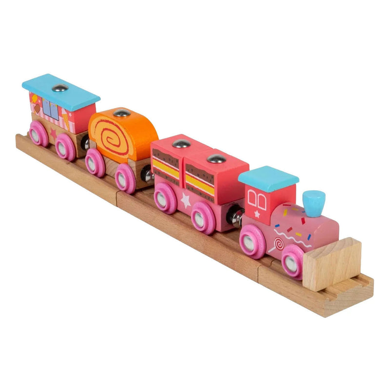 Afbeelding laden in galerijviewer, Bigjigs houten snoeptrein - 10dlg.
