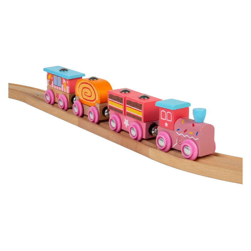 Afbeelding laden in galerijviewer, Bigjigs houten snoeptrein - 10dlg.
