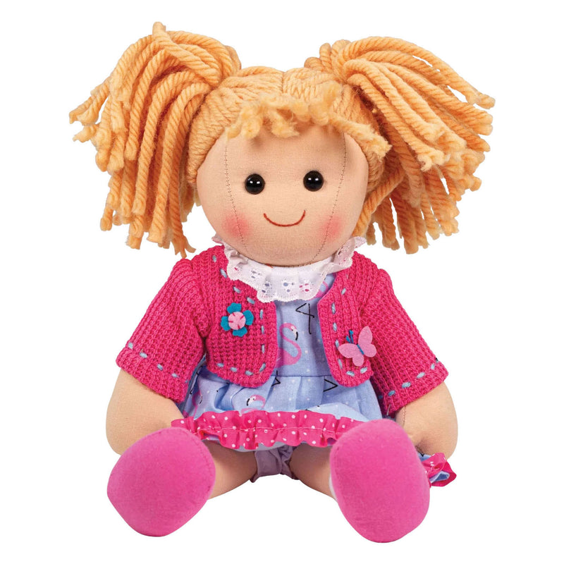 Afbeelding laden in galerijviewer, Bigjigs stoffen pop maggie - 35cm
