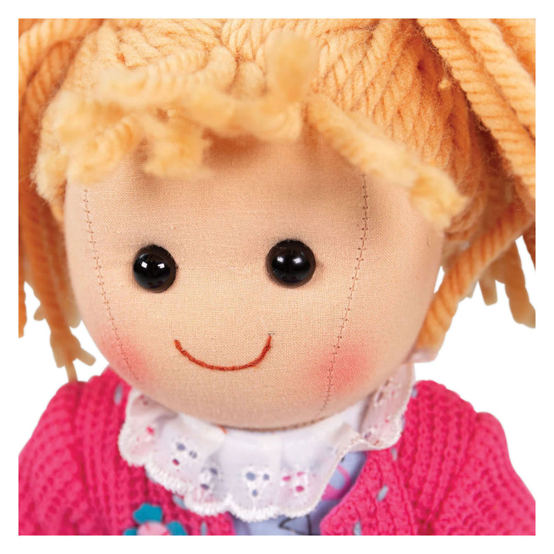 Afbeelding laden in galerijviewer, Bigjigs stoffen pop maggie - 35cm
