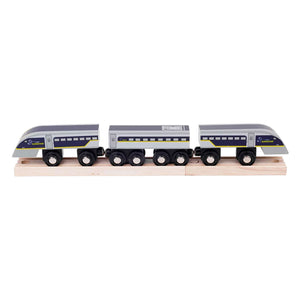 Bigjigs houten trein eurostar e320 - 5dlg.