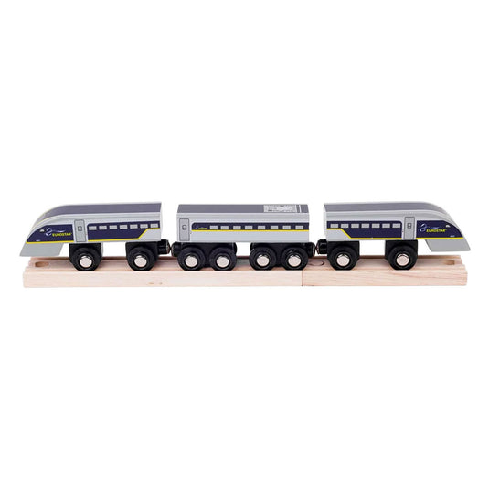 Bigjigs houten trein eurostar e320 - 5dlg.