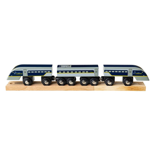 Bigjigs houten trein eurostar e320 - 5dlg.