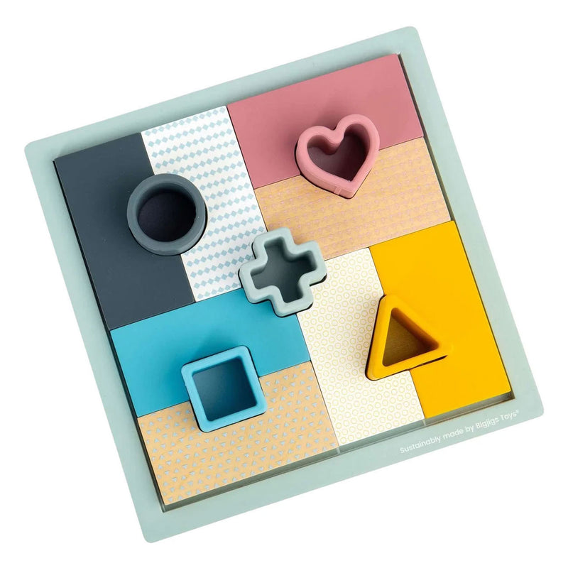 Afbeelding laden in galerijviewer, Bigjigs houten mozaiekpuzzel - 14st.
