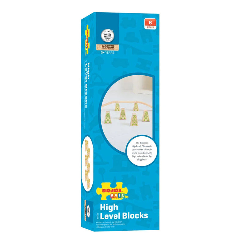 Afbeelding laden in galerijviewer, Bigjigs houten rails - brugpilaren - 4dlg.
