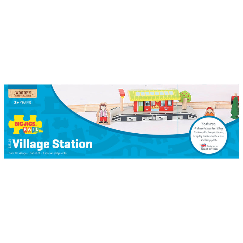 Afbeelding laden in galerijviewer, Bigjigs houten rails - dorpsstation
