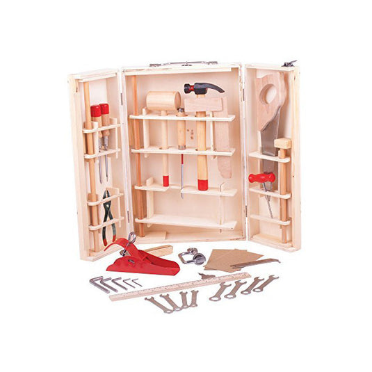 Bigjigs toys bigjigs gereedschapskist, 28dlg.