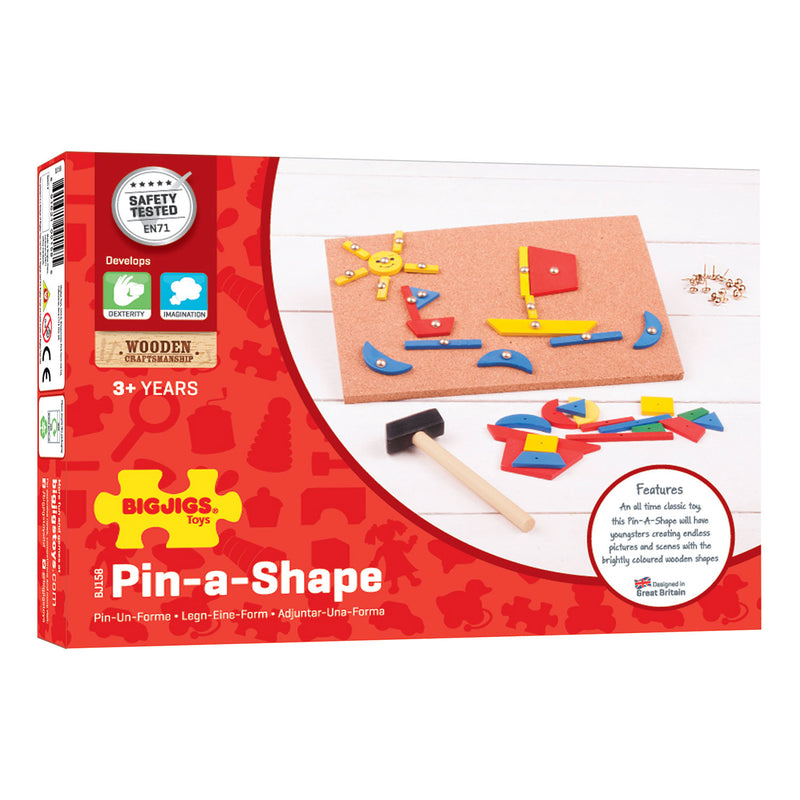 Afbeelding laden in galerijviewer, Bigjigs hamertje tik - pin-a-shape
