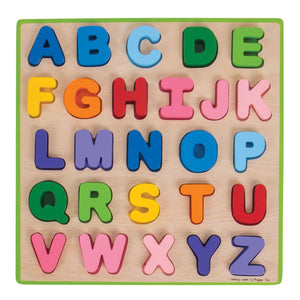 Bigjigs houten alfabet puzzel, 26st.