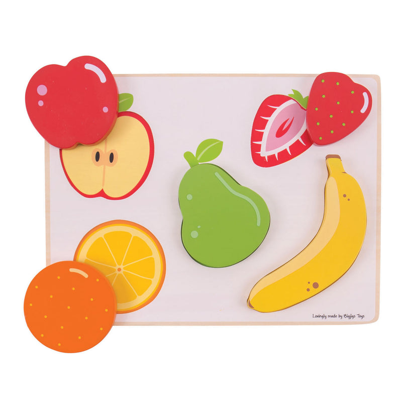 Afbeelding laden in galerijviewer, Bigjigs Houten Puzzel Fruit, 5dlg.
