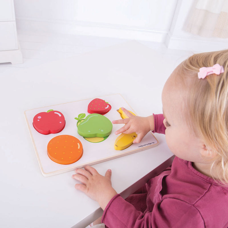 Afbeelding laden in galerijviewer, Bigjigs Houten Puzzel Fruit, 5dlg.
