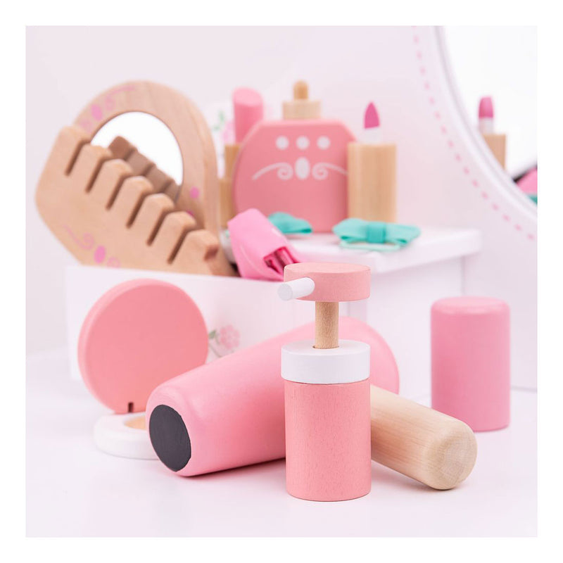 Afbeelding laden in galerijviewer, Bigjigs houten beauty case, 11dlg.
