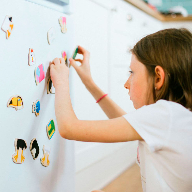 Afbeelding laden in galerijviewer, Bigjigs Mag-Play Magneetpuzzel Vogels
