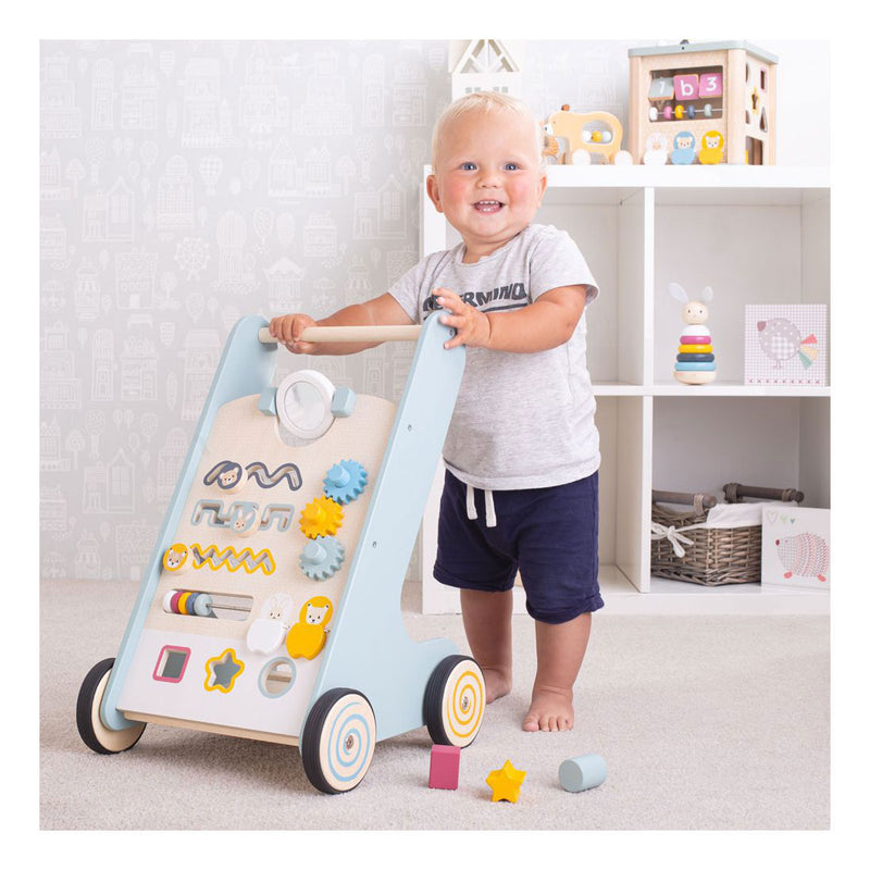 Afbeelding laden in galerijviewer, Bigjigs houten loopwagen
