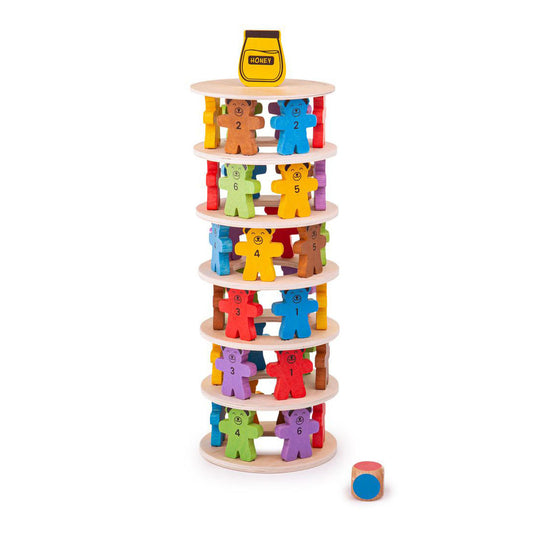 Bigjigs houten stapelspel teddyberen.