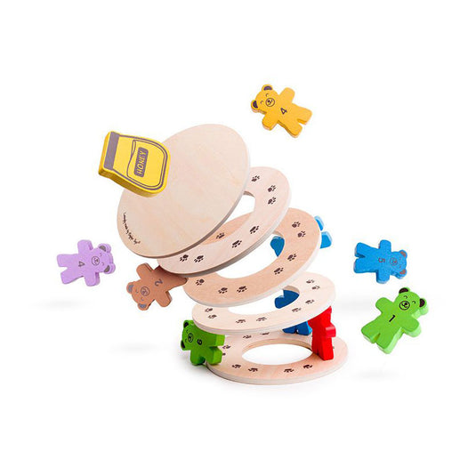 Bigjigs houten stapelspel teddyberen.